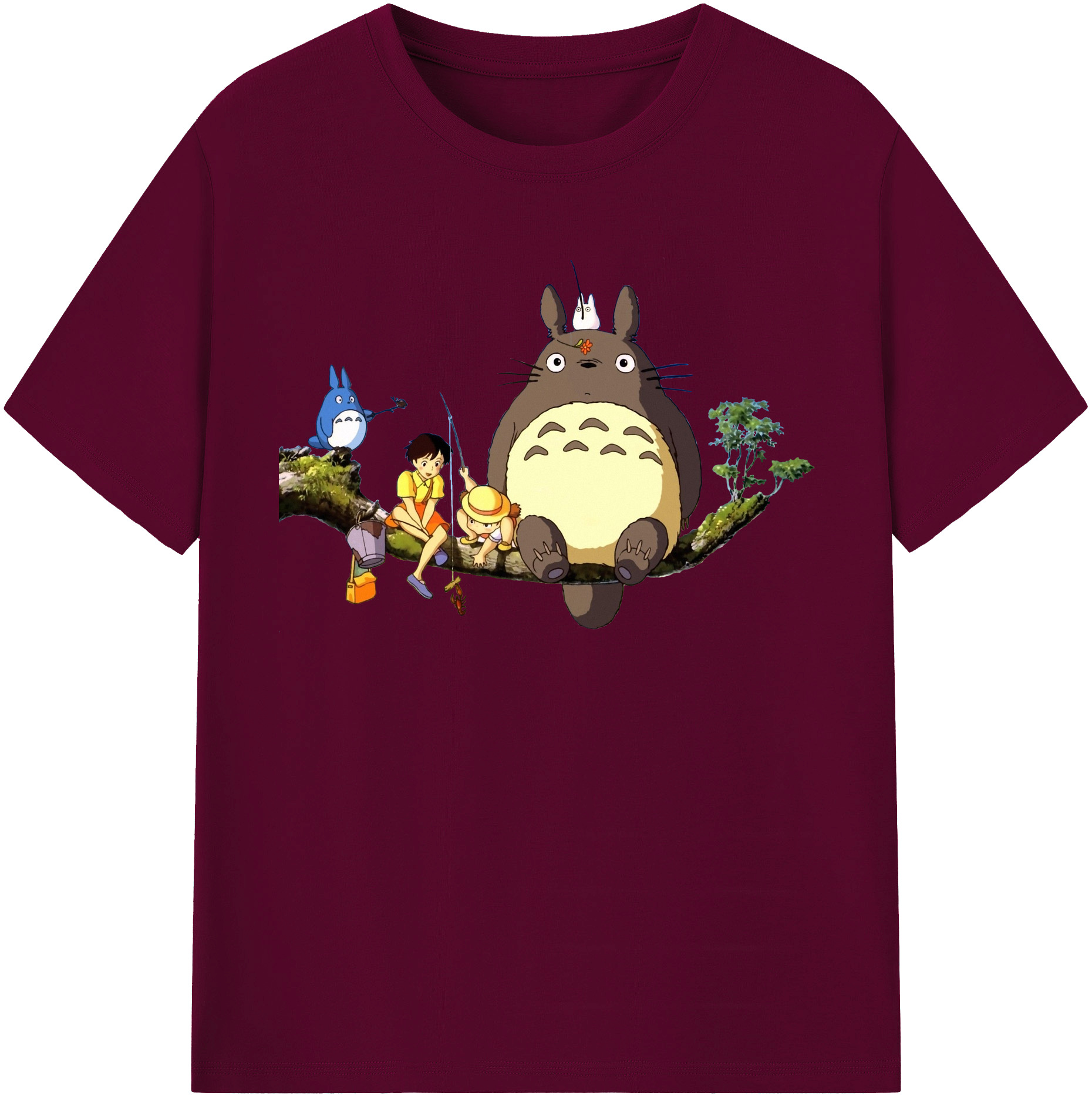 （画像用） となりのトトロ 草壁メイ 草壁サツキ My Neighbor Totoro Satsuki Kusakabe Mei Kusakabe レディースカジュアルプリントTシャツ（綿100％）